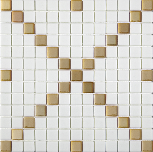 Alttoglass Mosaic Titanio Blanca Canela