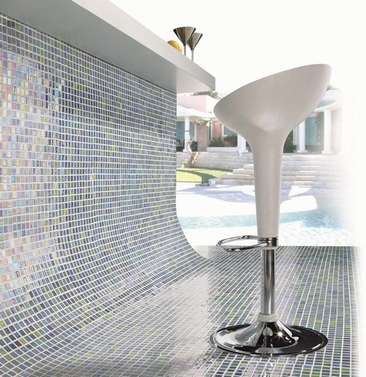 Glass mosaic tiles Acquaris Caribe