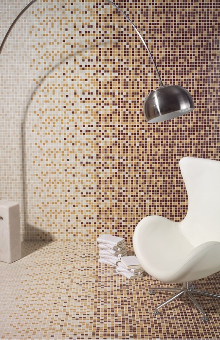 Wall mosaic tiles Degradado Marron
