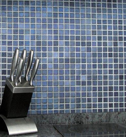 Wall mosaic tiles Nacare Azul