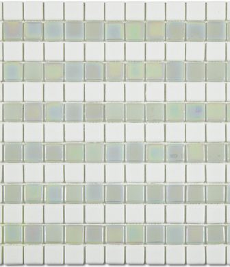 Alttoglass Mosaic Platino Lineal Blanco
