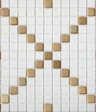 Alttoglass Mosaic Titanio Blanca Canela