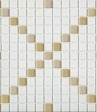 Alttoglass Mosaic Titanio Blanca Caramelo