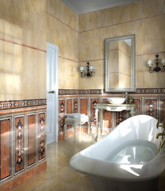 Bathroom tiles Ceramicas Aparici Consul Beige