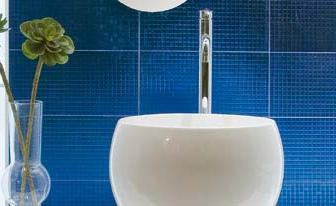 Bathroom mosaic tiles Ceramicas Aparici Idea Azul