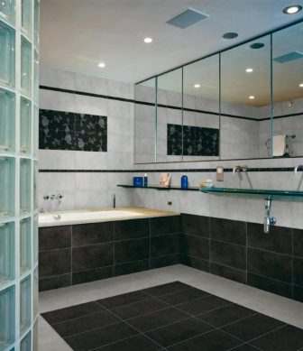 Bathroom tiles Ceramicas Aparici Road Grafito