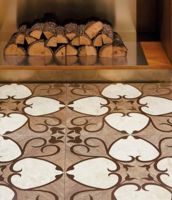Kitchen floor tiles Aparici Equos brown