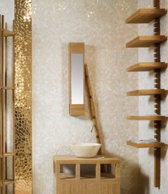 3D tiles Aparici Nordic Gold Shell