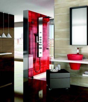 Wall tiles Arcana Aquarelle Rosso