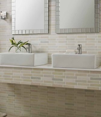 Bathroom mosaic tiles Azuvi Antique White