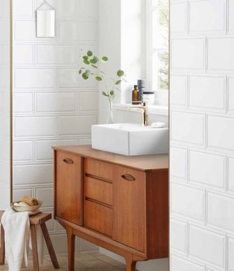 Wall tiles Azuvi Hemline White