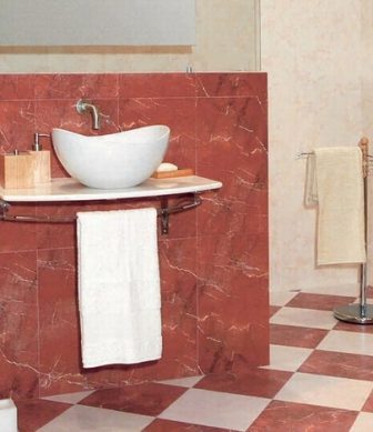 Bathroom tiles Cinca Marmores Rupas Red
