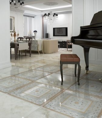 Porcelain floor tiles Brescia Crema