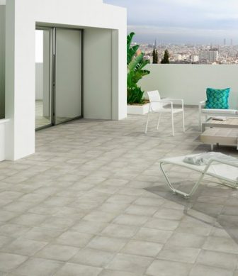 Ceramic tiles for terrace Castilla Gris