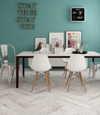 Tiles wood imitation Tavola Blanco