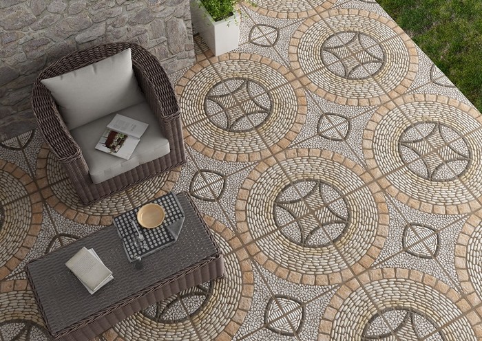 Floor decorative tiles Tobago Natural – Ceramic and mosaic tiles EU