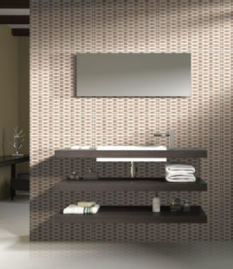 Mosaic tiles Emigres Dublin marron