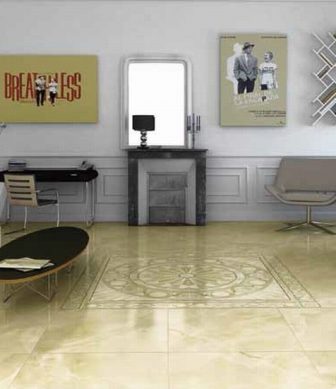 Porcelain floor tiles Emigres Onice beige