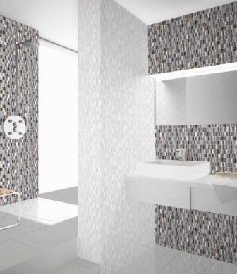 Bathroom mosaic tiles Emigres Sagunto gris