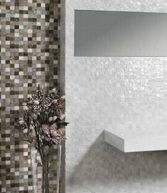 Bathroom mosaic tiles Emigres Trevi gris