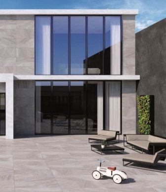 Ceramic tiles for terrace Halcon Blendstone Gris