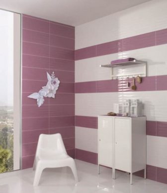 Bathroom tiles Halcon Gloss Relieve Blanco