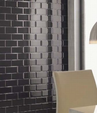 Metro tiles 10x20 black