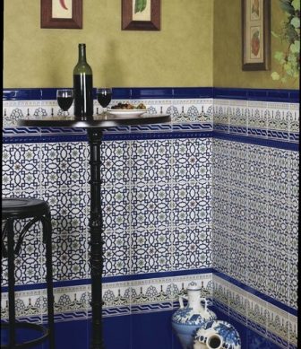 Mainzu tiles Zocalo M Azul