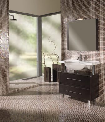 Glass mosaic tiles Acquaris Sandal