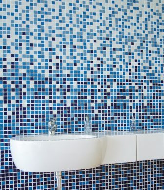 Wall mosaic tiles Degradado Azul