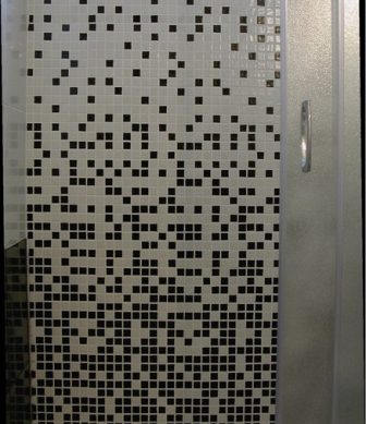 Wall mosaic tiles Degradado Negro