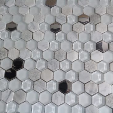 Hexagon Mosaic Blanco Ceramic And Mosaic Tiles Eu