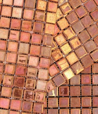 Mosavit mosaic tiles Metalica Bronce