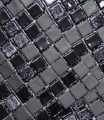 Mosavit mosaic tiles Moondance Negro