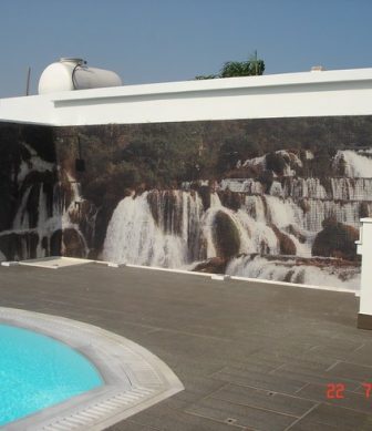 HD glass mosaic tiles Waterfall