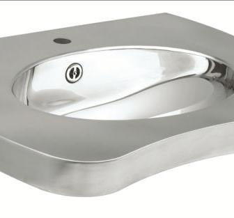 Stainless steel washbasin for disabled 13024.S