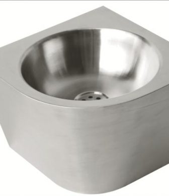 Stainless steel corner washbasin 360x360 13036.CLR.S