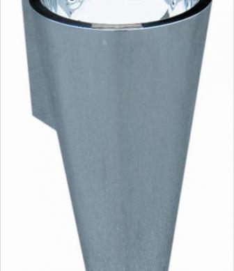 Stainless steel conical washbasin 13049.S