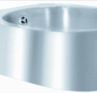 Inox circled wall basin 13048.B