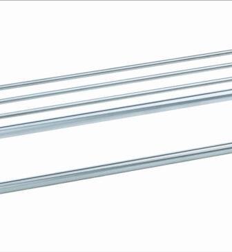 Inox shelf with bar 09023.B