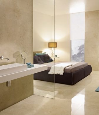 Floor bathroom tiles Revigres Travertino