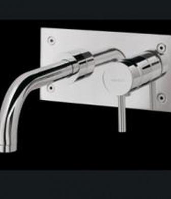 Tube wall mounted mixer f wash basin
