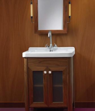 Vintage simple mirror w light