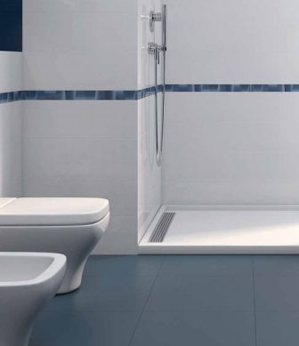 Floor bathroom tiles TAU Combi Blue