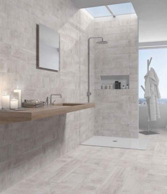 Bathroom tiles TAU Tapial White