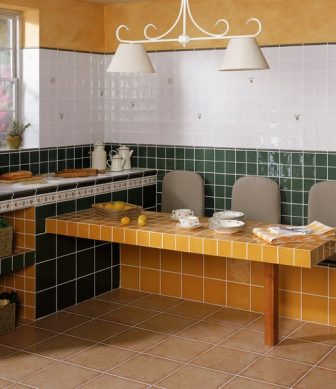 Undefasa kitchen tiles green