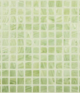 Vidrepur mosaic Pincel Verde/Amarillo 25x25