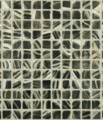 Vidrepur mosaic Pincel Negro/Oro 25x25