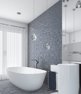 Glass mosaic Vidrepur Aura Silver