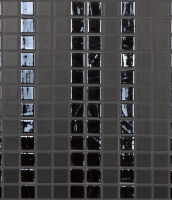 Vidrepur mosaic Negro Cortina 25X25